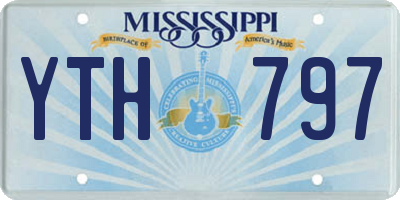 MS license plate YTH797