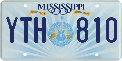 MS license plate YTH810