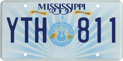 MS license plate YTH811