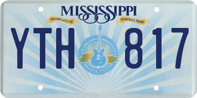 MS license plate YTH817