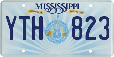 MS license plate YTH823