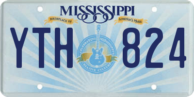 MS license plate YTH824