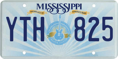 MS license plate YTH825