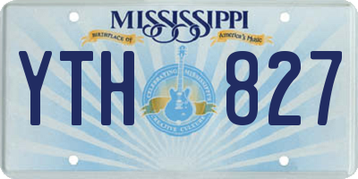 MS license plate YTH827