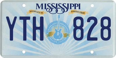 MS license plate YTH828