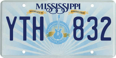 MS license plate YTH832