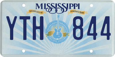 MS license plate YTH844