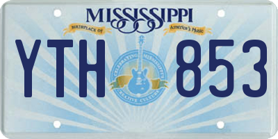 MS license plate YTH853