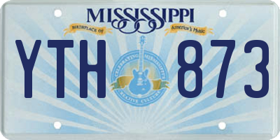 MS license plate YTH873