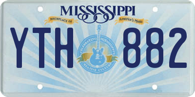 MS license plate YTH882