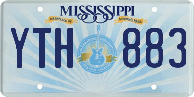 MS license plate YTH883