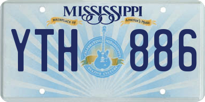 MS license plate YTH886
