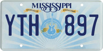 MS license plate YTH897