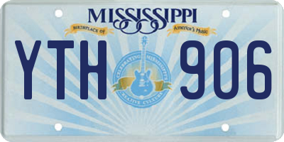 MS license plate YTH906
