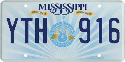MS license plate YTH916
