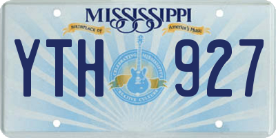 MS license plate YTH927