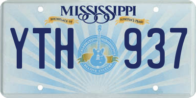 MS license plate YTH937