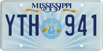 MS license plate YTH941