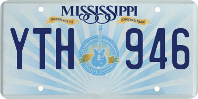 MS license plate YTH946