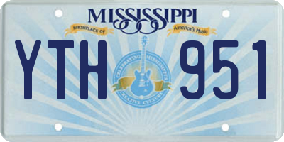 MS license plate YTH951