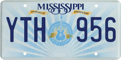 MS license plate YTH956