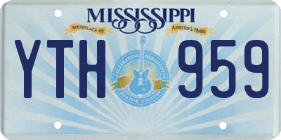 MS license plate YTH959