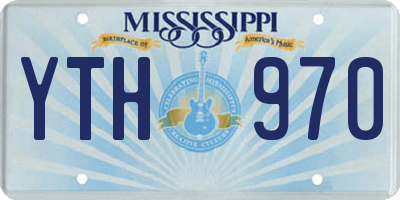 MS license plate YTH970