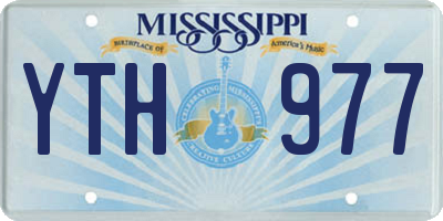 MS license plate YTH977