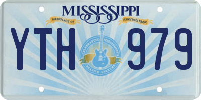 MS license plate YTH979