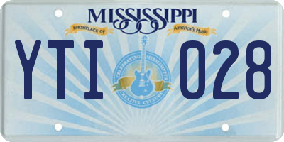 MS license plate YTI028