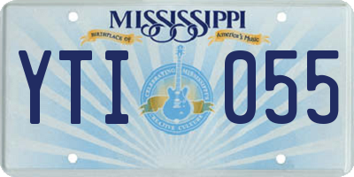MS license plate YTI055