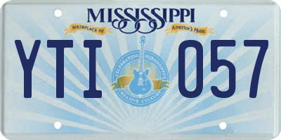 MS license plate YTI057