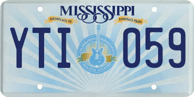 MS license plate YTI059