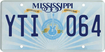 MS license plate YTI064
