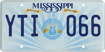 MS license plate YTI066