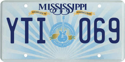 MS license plate YTI069
