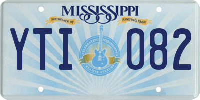 MS license plate YTI082