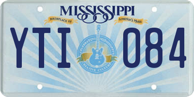 MS license plate YTI084