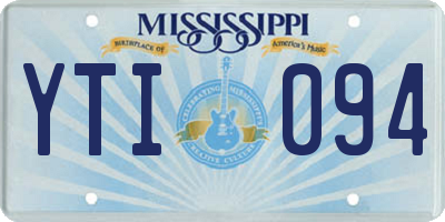 MS license plate YTI094