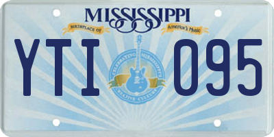 MS license plate YTI095