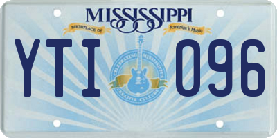 MS license plate YTI096