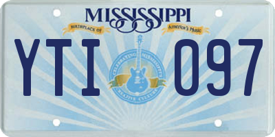MS license plate YTI097