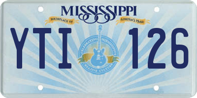MS license plate YTI126