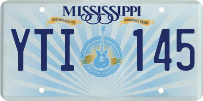 MS license plate YTI145