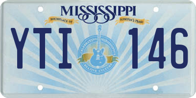 MS license plate YTI146