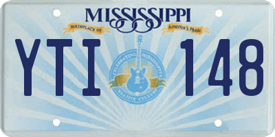 MS license plate YTI148