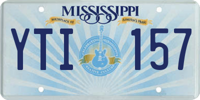 MS license plate YTI157