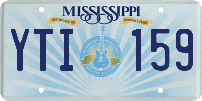 MS license plate YTI159