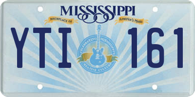 MS license plate YTI161