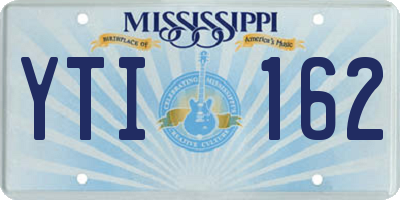 MS license plate YTI162